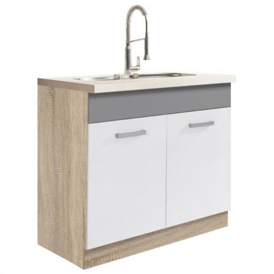 Virtuvės spintelė Global 13D Sonoma/White/Grey paveikslėlis