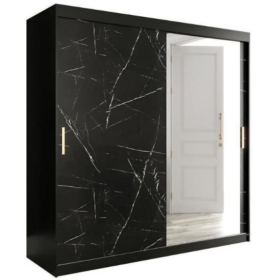 Spintelė Marble T2 200 Black/Marble Black paveikslėlis