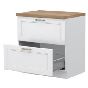 Virtuvės spintelė Tara R-80-2mbox/4 2s White Mat paveikslėlis