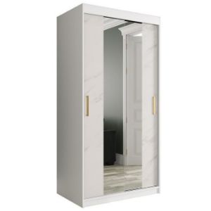 Paveikslėlis Spintelė Marble T1 100 White/Marble White