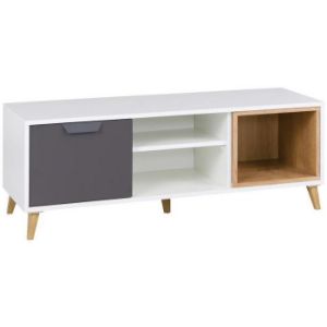 Paveikslėlis TV spintelė Joker 10 White/Graphite/Grey/Oak Lefkas