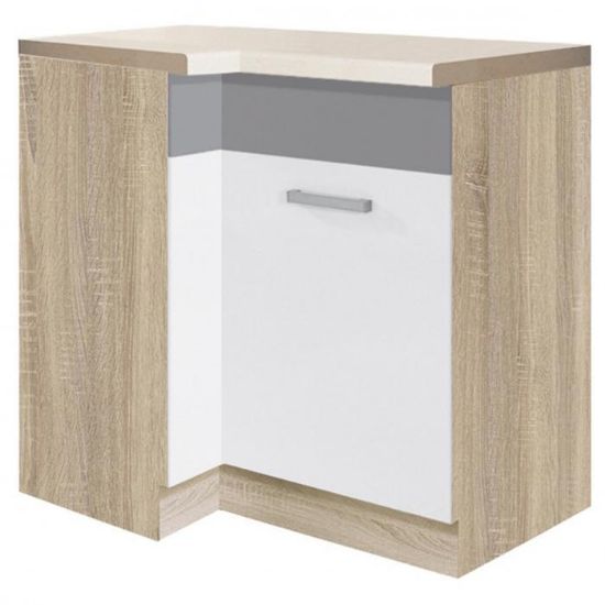 Virtuvės spintelė Global 14D Sonoma/White/Grey paveikslėlis