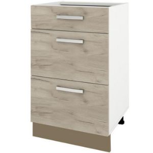 Paveikslėlis Virtuvės spintelė Charlotte 40lcdr Latte/Oak Grey Craft