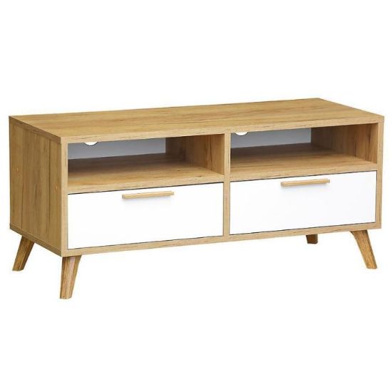 TV spintelė Skandi Plus 2s D.Craft Gold/White paveikslėlis