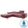 Kampinė sofa su miego funkcija Lotus Monolith 63 kairėje paveikslėlis