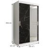 Spinta Marble T2 120 White/Marble Black paveikslėlis