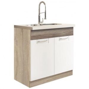 Paveikslėlis Virtuvės spintelė Econo 12D Sonoma/White/San Remo