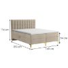 Lova Arles Box Spring 140x200 Rico 01 paveikslėlis