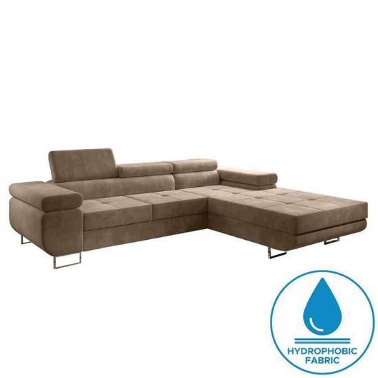 Kampinė sofa su miego funkcija Lotus Monolith 09 dešininė paveikslėlis