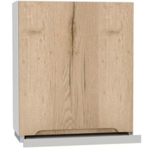 Virtuvės spintelė Zoya W60/68 Slim Pl su sidabriniu gaubtu D paveikslėlis