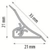 Grindjuostė 3 m 20x20 - smėlis LWS-015 paveikslėlis