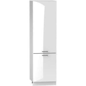 Virtuvės spintelė Oscar D60sł 2133 Pl 2fr blizgus balta/balta paveikslėlis