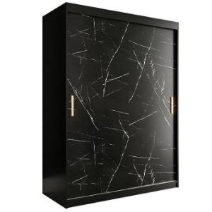 Paveikslėlis Spintelė Marble T 150 Black/Marble Black