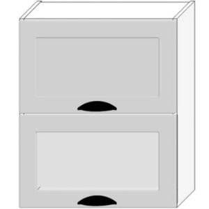 Virtuvės spintelė Adele W60grf/2 Sd Matinė pilka/balta paveikslėlis