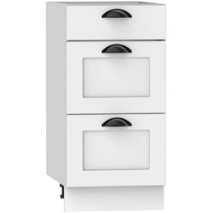 Virtuvinė spintelė Adele D40s/3 White Pea/White paveikslėlis