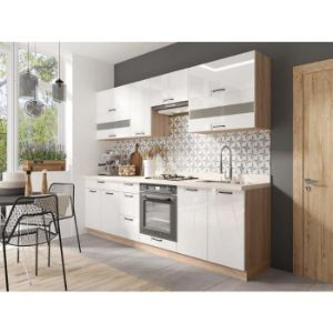 Favorit 260 C Plus virtuvė su Sonoma / baltu stalviršiu paveikslėlis