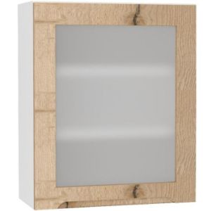 Virtuvės spintelė Zoya Ws60 Pl Ąžuolas Halifax/balta paveikslėlis