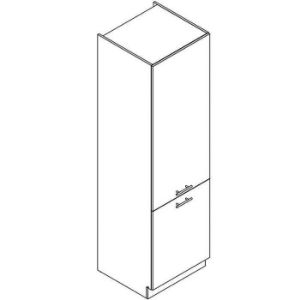 Virtuvės spintelė Adele D60lo 2133 Pl 2fr Grey Matte/White paveikslėlis