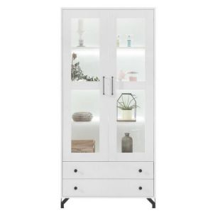 Vitrina Bergen Be2 White Lux/White gloss paveikslėlis