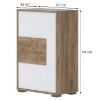 Komoda Stela Cpl1 Tobacco Oak/Crystal White paveikslėlis