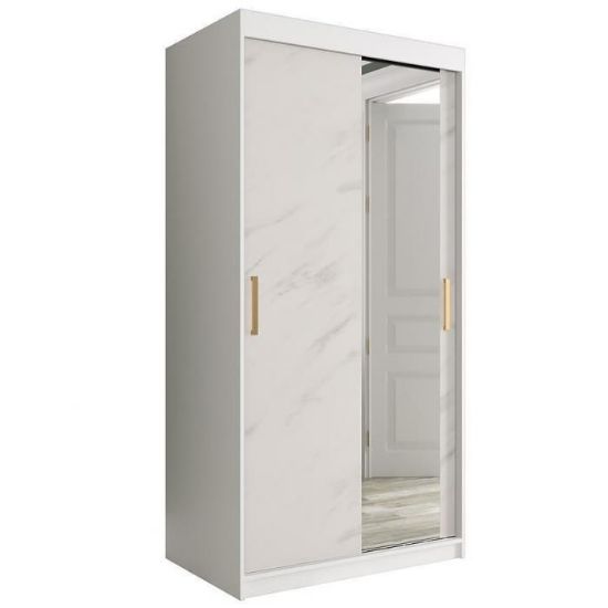 Spintelė Marble T2 100 White/Marble White paveikslėlis