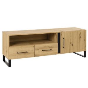 TV spintelė Francis 6 Ąžuolas Artisan/Black paveikslėlis