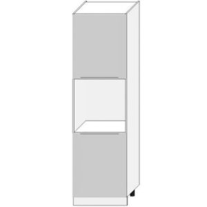 Virtuvės spintelė Zoya D60pk 2133 Pl šviesiai pilka matinė/balta paveikslėlis