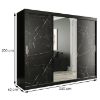 Spintelė Marble T1 250 Black/Marble Black paveikslėlis