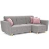 Kampinė sofa su miego funkcija Grey Enzo 161+152 medis natūralus dešininis paveikslėlis