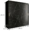 Spintelė Marble T 200 Black/Marble Black paveikslėlis