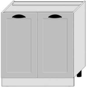 Virtuvės spintelė Adele D80zl Grey Matt/White paveikslėlis