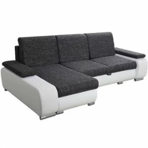 Paveikslėlis Kampinė sofa su miego funkcija Latte Berlin 2 + Soft baltas universalus