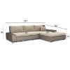 Kampinė sofa su miego funkcija Toscania Gusto 09 + Madryt 126 universalus paveikslėlis