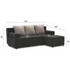 Kampinė sofa su miego funkcija Max Mura 96 + Mura 91 universalus paveikslėlis