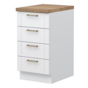 Virtuvės spintelė Tara R-45-4f/4 4s Standartinis baltas kilimėlis paveikslėlis