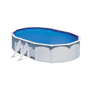 Paveikslėlis Ovalus baltas plieninis baseinas FIDJI serijos 5X3X1,2M KIT500ECO GRE