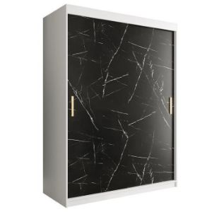 Paveikslėlis Spinta Marble T 150 White/Marble Black