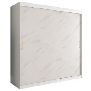 Paveikslėlis Spinta Marble T 200 White/Marble White