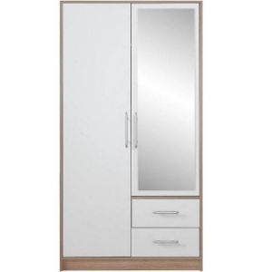 Paveikslėlis Spinta Smart SRl3 100 cm ąžuolas sonoma/balta