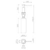 Smėlio spalvos dozatorius ,,Cubic" IM F104-Q11 paveikslėlis