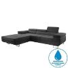 Kampinė sofa su miego funkcija Lotus Monolith 95 kairės pusės paveikslėlis