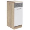 Virtuvės spintelė Global 1D Sonoma/White/Grey paveikslėlis