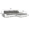 Kampinė sofa su miego funkcija Toscania Berlin 01 + Madryt 120 universalus paveikslėlis