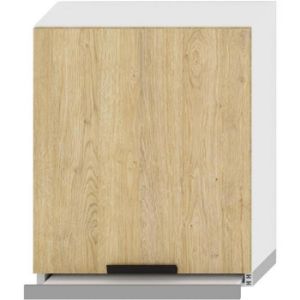 Virtuvės spintelė Denis w60/68 slim pl su sidabriniu karnizu paveikslėlis