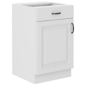 Virtuvės spintelė STILO balta matinė/balta 50d 1f 1s bb paveikslėlis