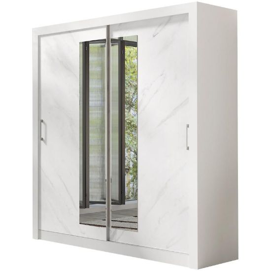 Spinta In box 2 200 lux white/marble bianco paveikslėlis