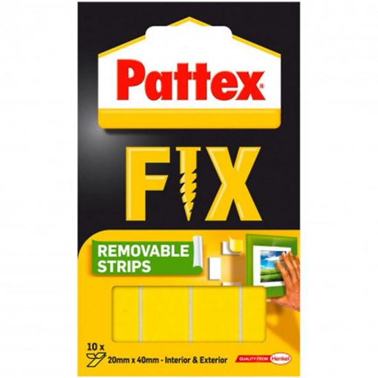 Pattex FIX nuimamos montavimo juostelės 10 vnt. paveikslėlis