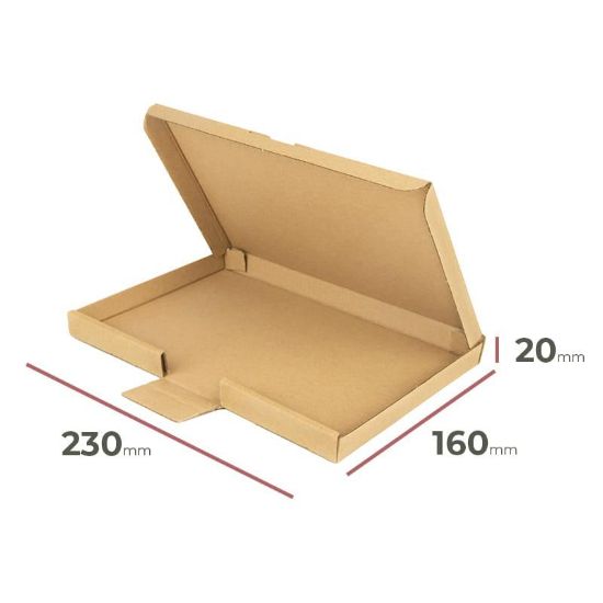 Sulankstoma kartoninė dėžė 230 mm x 160 mm x 20 mm paveikslėlis