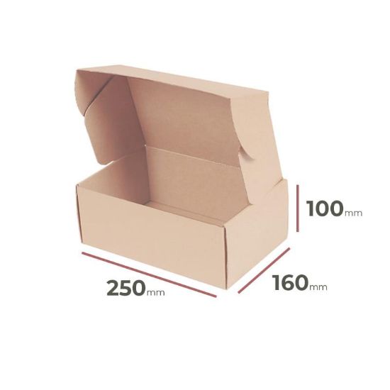 Sulankstoma kartoninė dėžė 250 mm x 160 mm x 100 mm paveikslėlis