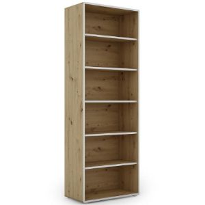 Knygų spinta Capannoli rg 70 ąžuolas artisan/balta paveikslėlis